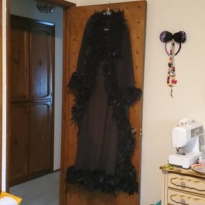 Marabou Mesh robe